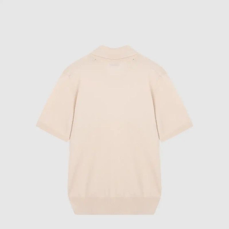Burberry Burberry Ivory Wool Short Sleeve T-Shirt Size US M / EU 48-50 / 2 - 2 Thumbnail