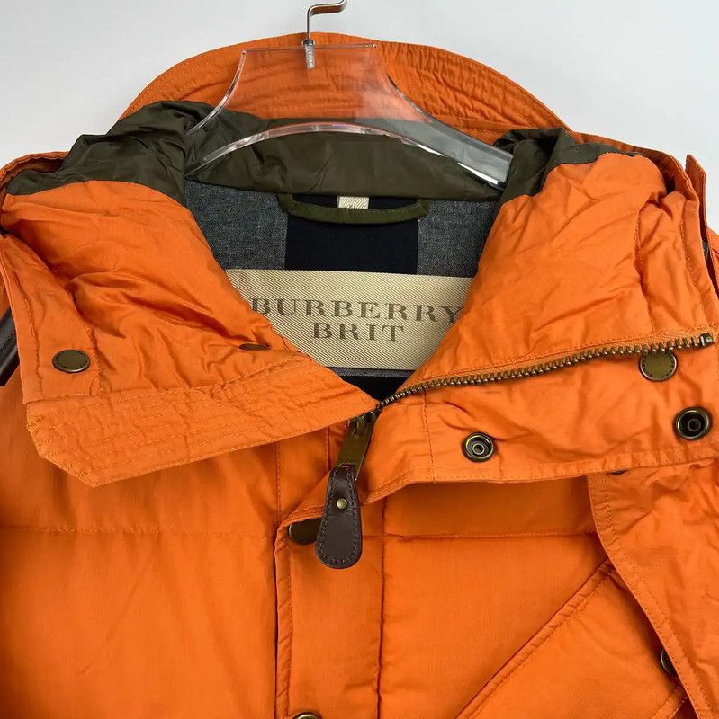 Burberry Burberry Orange Cotton Men's Puffer Jacket Size US XL / EU 56 / 4 - 3 Thumbnail