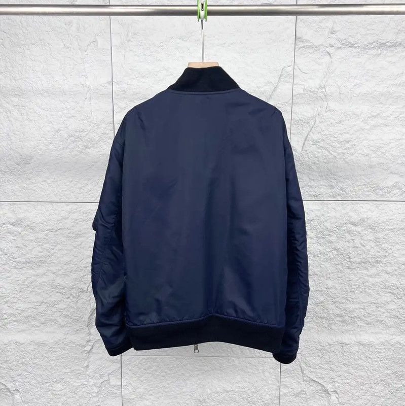 Burberry Burberry Navy Cotton Men's Bomber Jacket Size US XL / EU 56 / 4 - 2 Thumbnail