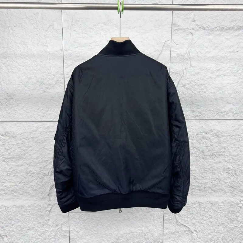 Burberry Burberry Navy Cotton Men's Bomber Jacket Size US XL / EU 56 / 4 - 4 Thumbnail