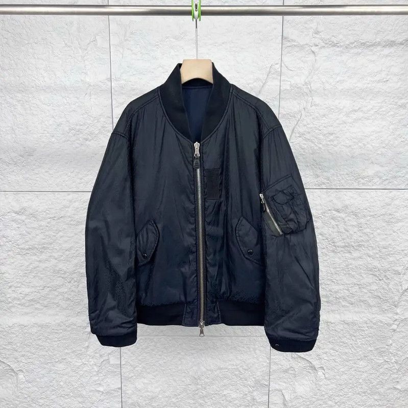 Burberry Burberry Navy Cotton Men's Bomber Jacket Size US XL / EU 56 / 4 - 3 Thumbnail