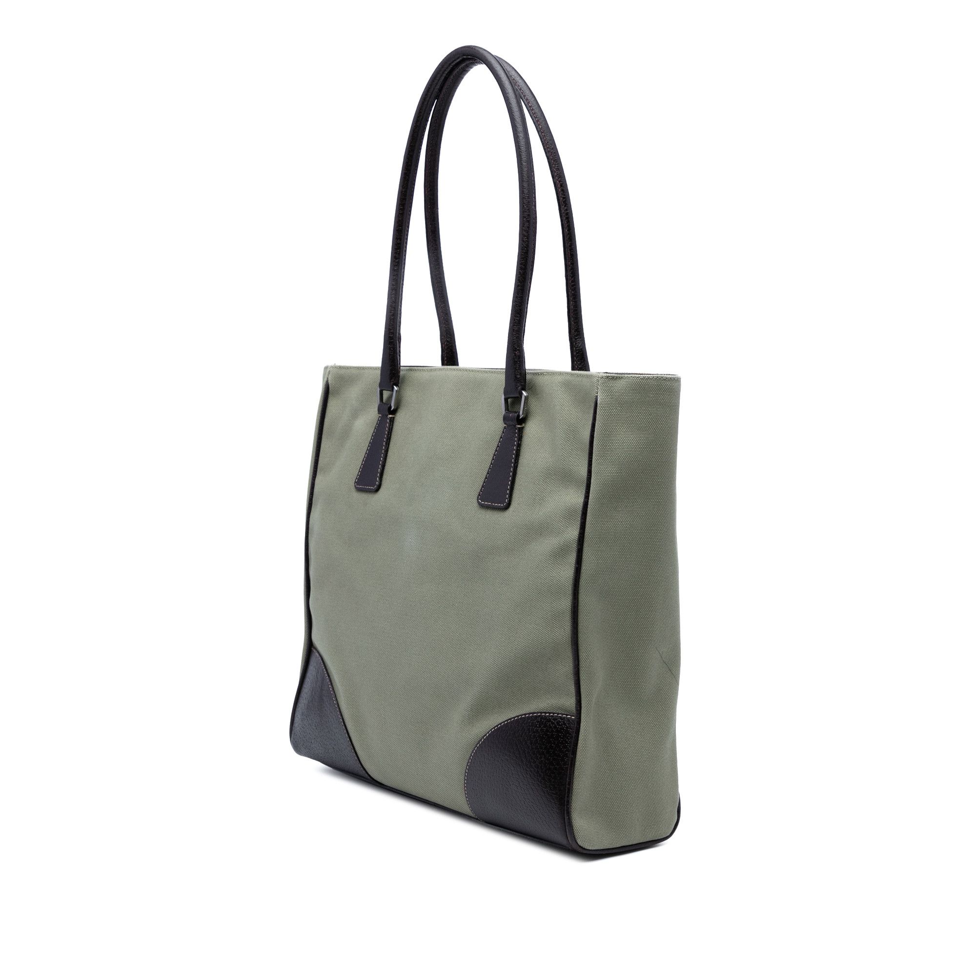 Prada Prada Cinghiale Trimmed Canvas Canapa Tote Size ONE SIZE - 2 Thumbnail