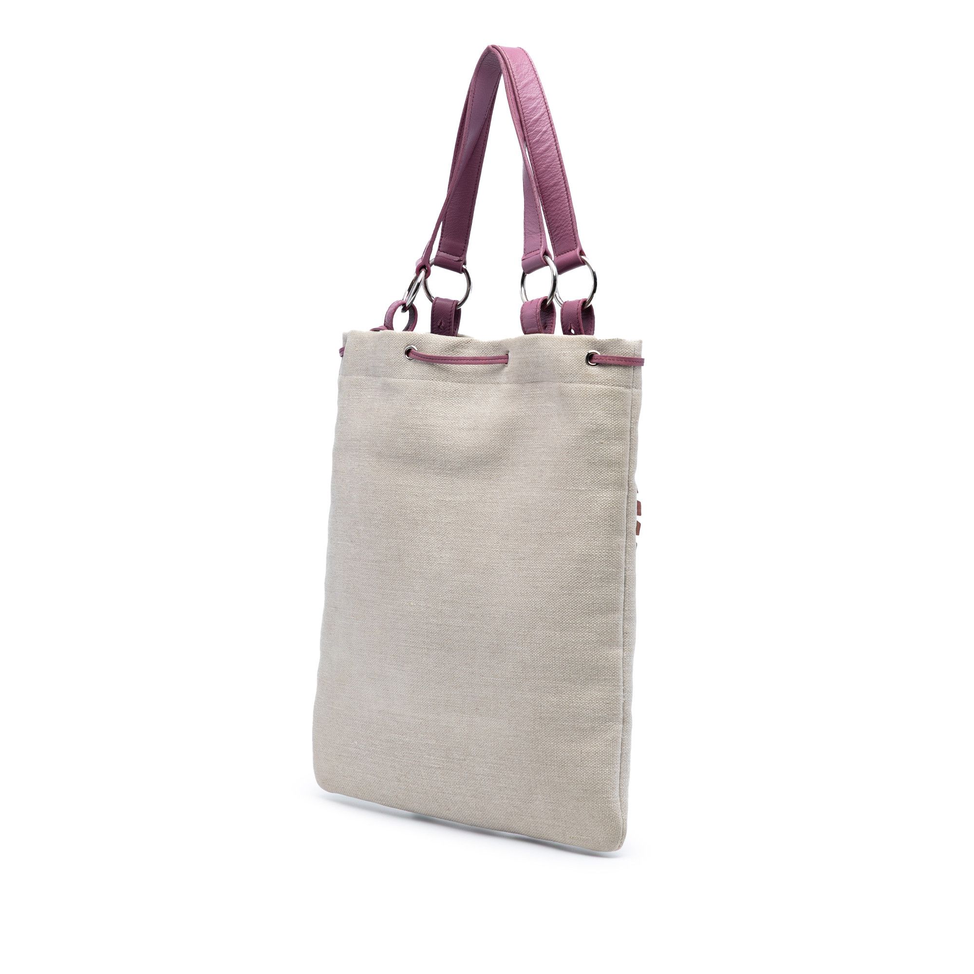 Yves Saint Laurent Yves Saint Laurent Canvas Fringed Heart Applique Tote Size ONE SIZE - 2 Thumbnail