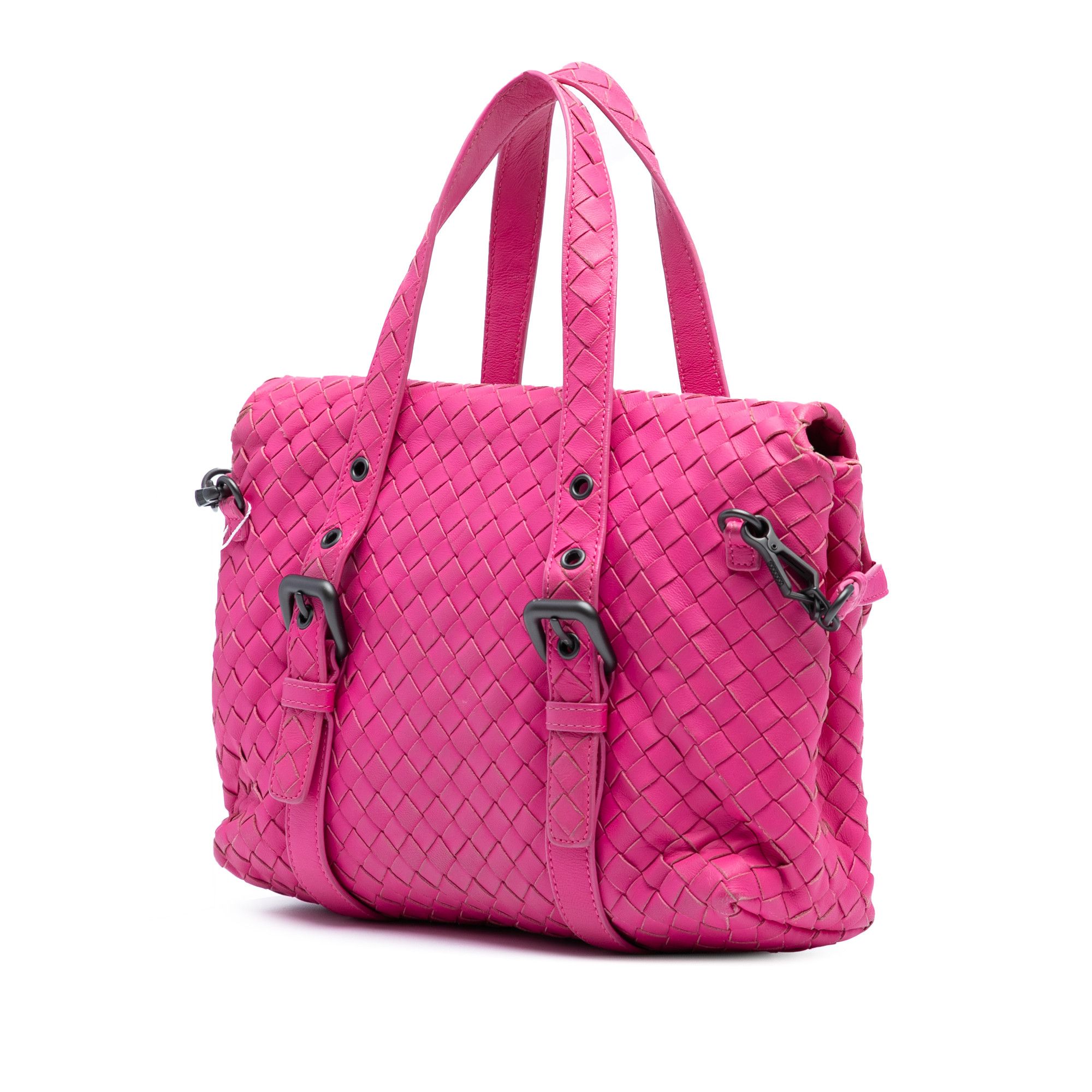 Bottega Veneta Bottega Veneta Nappa Intrecciato Flap Satchel Size ONE SIZE - 2 Thumbnail