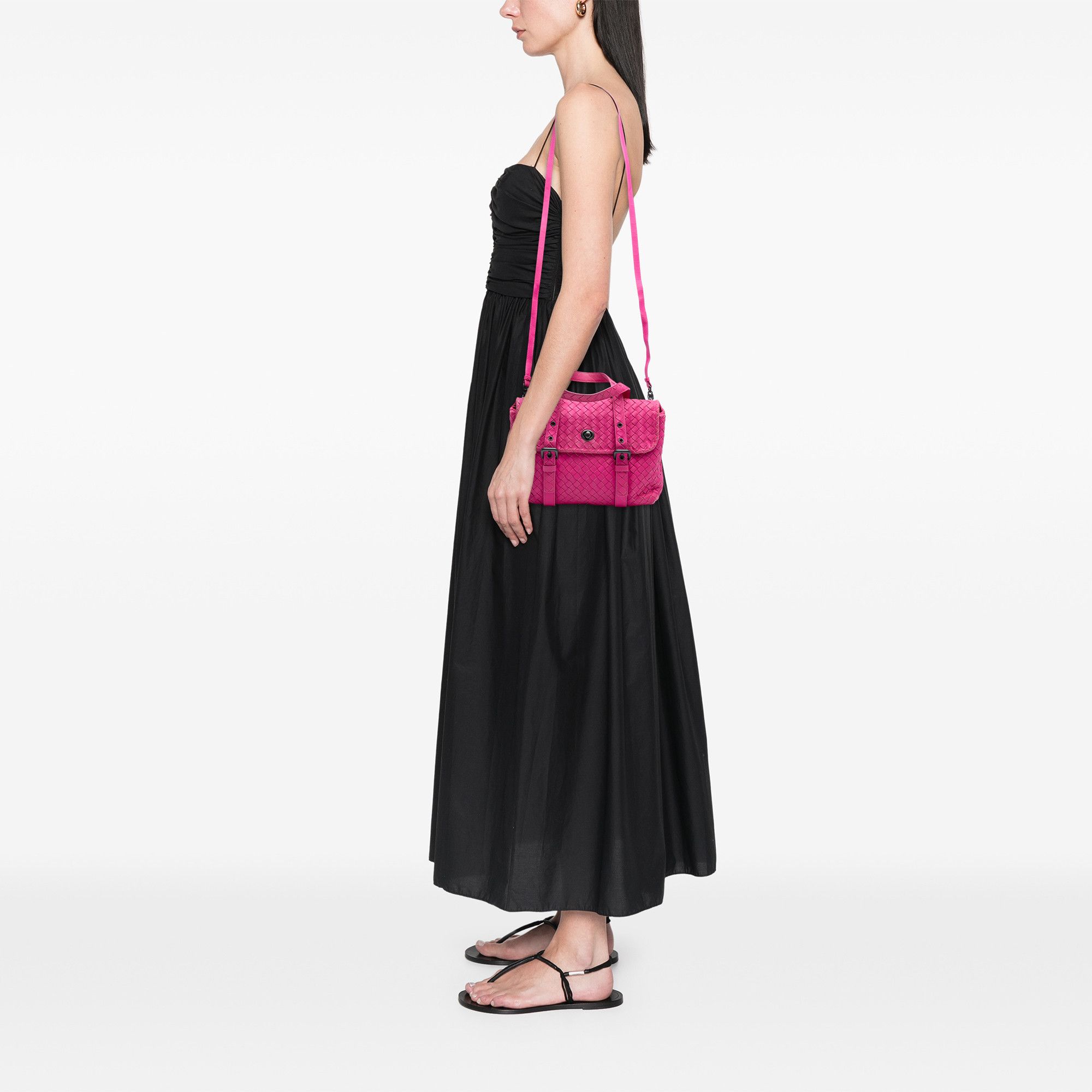 Bottega Veneta Bottega Veneta Nappa Intrecciato Flap Satchel Size ONE SIZE - 7 Thumbnail