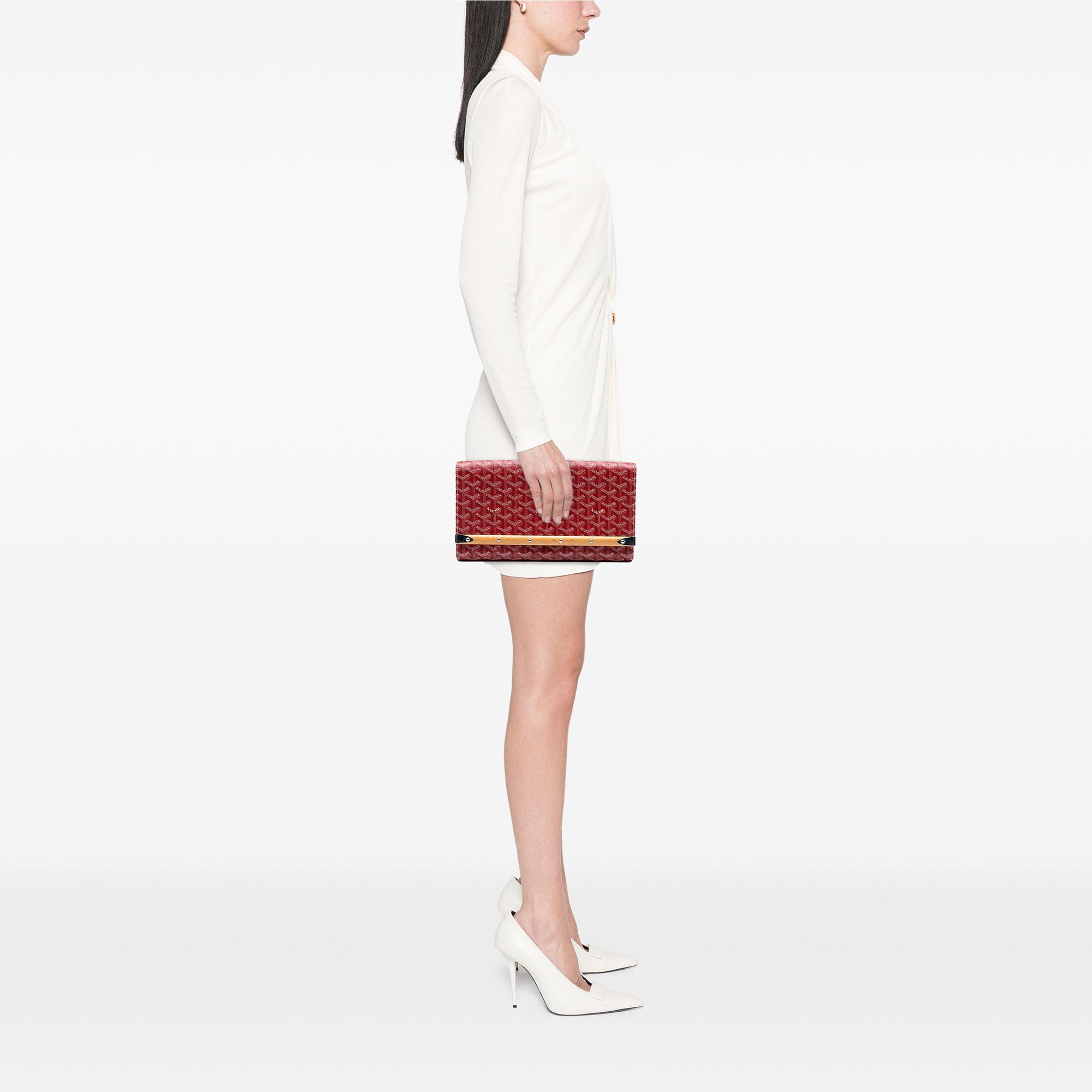 Goyard Goyardine Monte Carlo Bois Clutch