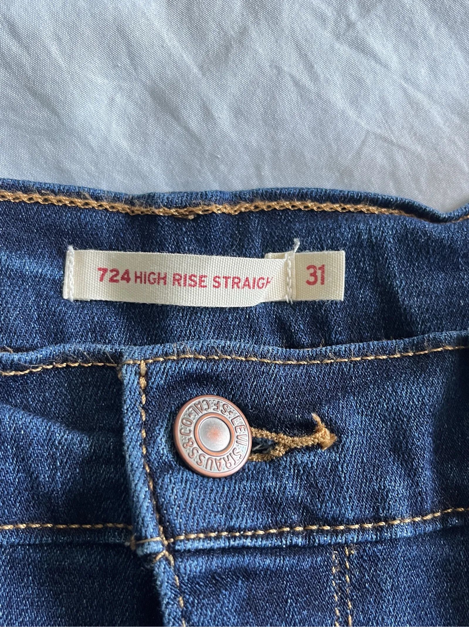 Levi's Levi's High rise straight Jeans Size 31" - 5 Thumbnail