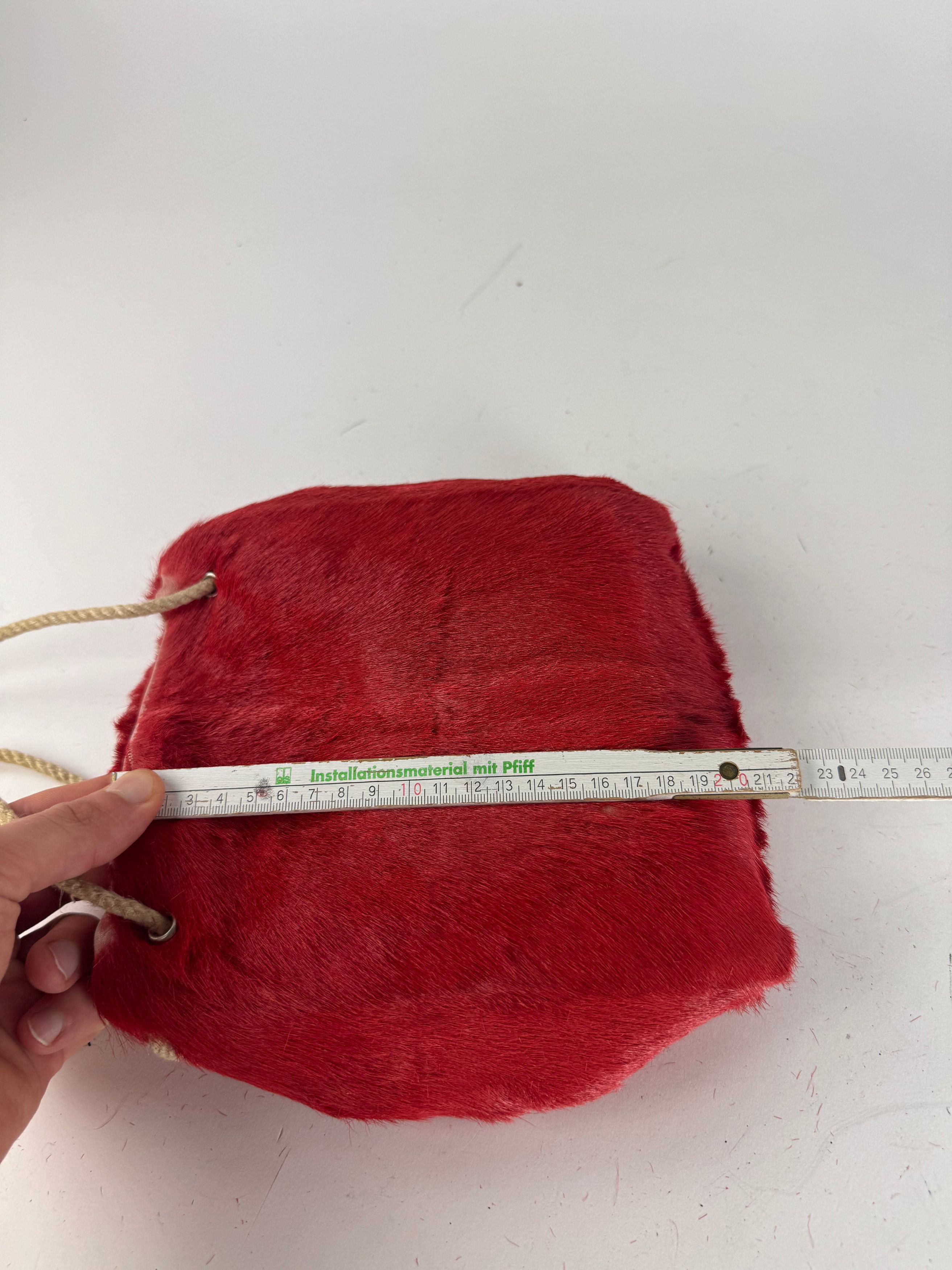 Marni Vintage Fur Tote Bag Red Size ONE SIZE - 12 Thumbnail