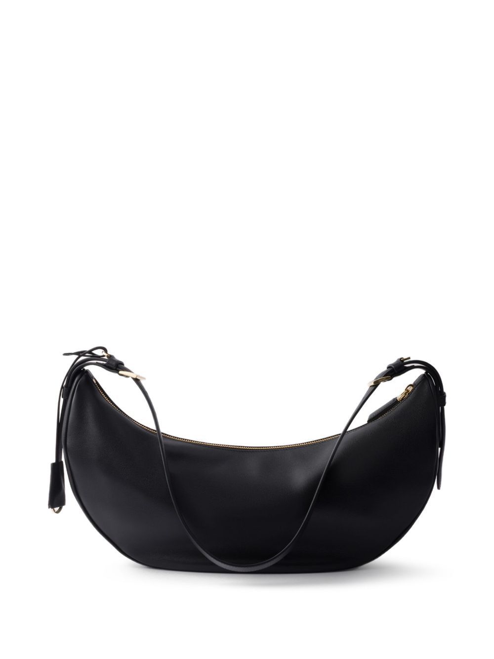 Prada DEMI-LUNE LEATHER SHOULDER BAG Size ONE SIZE - 4 Thumbnail