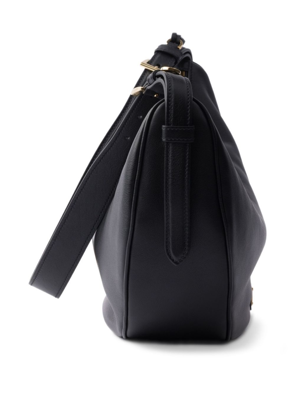 Prada DEMI-LUNE LEATHER SHOULDER BAG Size ONE SIZE - 3 Thumbnail