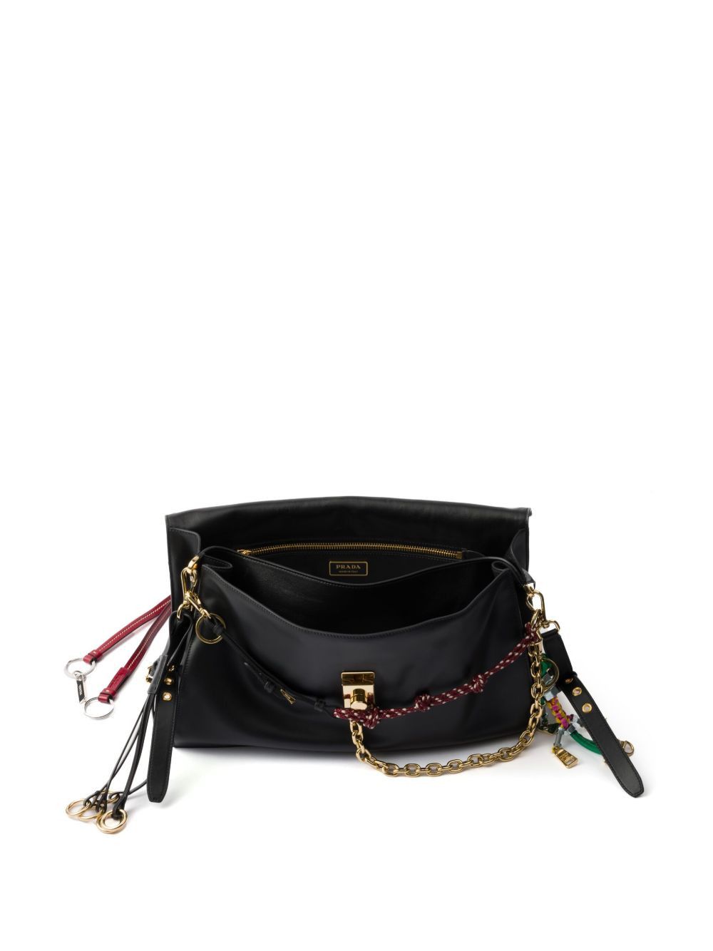 Prada PRADA SOFT SOUND LARGE LEATHER SHOULDER BAG Size ONE SIZE - 3 Thumbnail