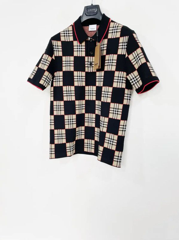 Burberry Burberry Colorblock Wool Men's Polo Shirt Size US S / EU 44-46 / 1 - 3 Thumbnail