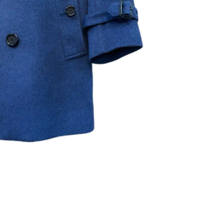 Burberry Burberry Blue Wool Coat for Men Size US XS / EU 42 / 0 - 5 Thumbnail