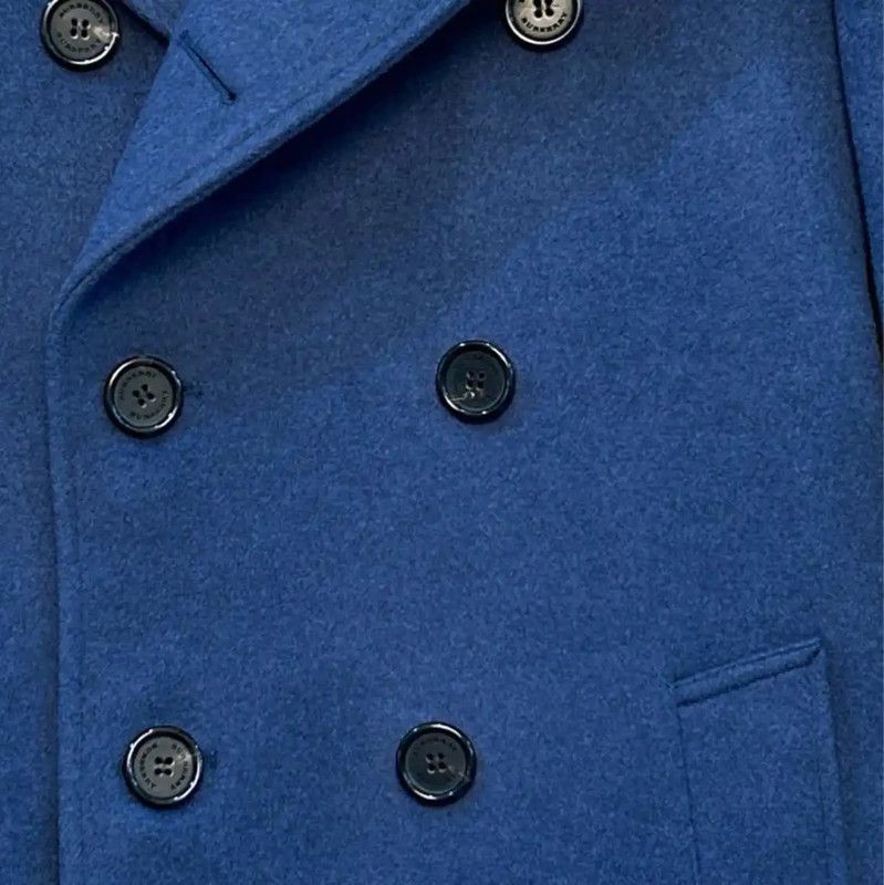 Burberry Burberry Blue Wool Coat for Men Size US XS / EU 42 / 0 - 6 Thumbnail