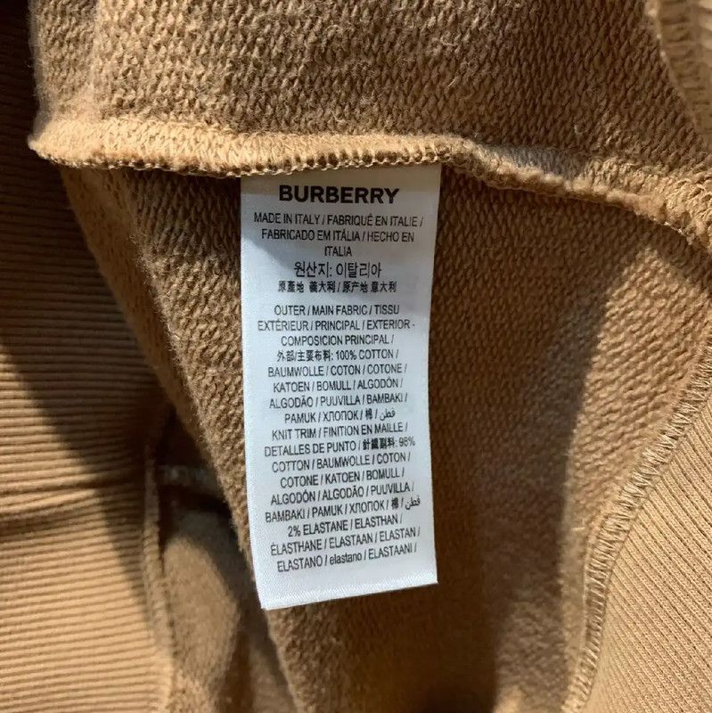 Burberry Burberry Khaki Cotton Men's Sweatshirt Size US XL / EU 56 / 4 - 8 Thumbnail
