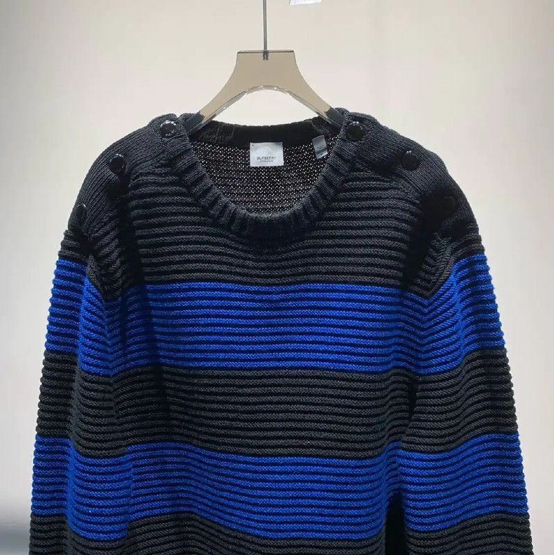 Burberry Burberry Black Wool Knit Sweater for Men Size US M / EU 48-50 / 2 - 3 Thumbnail