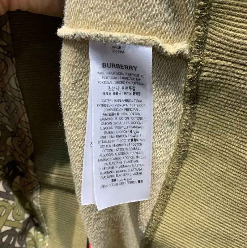 Burberry Burberry Green Cotton Men's Hoodie Size US L / EU 52-54 / 3 - 3 Thumbnail