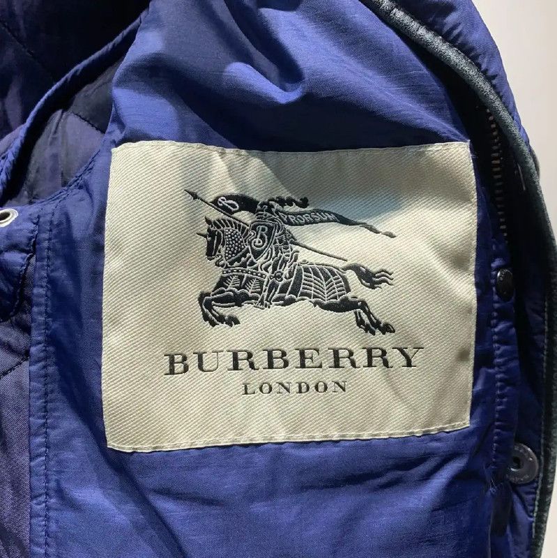 Burberry Burberry Men's Navy Quilted Down Jacket Size S Size US S / EU 44-46 / 1 - 5 Thumbnail