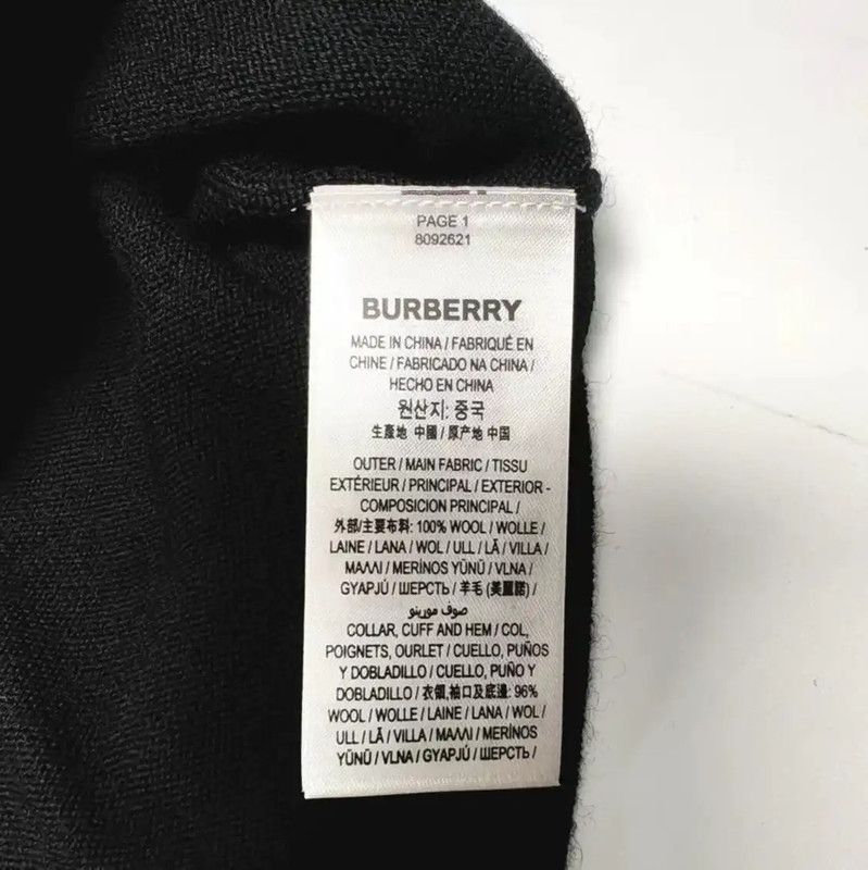 Burberry Burberry Black Logo Knit Sweater for Men Size US L / EU 52-54 / 3 - 4 Thumbnail