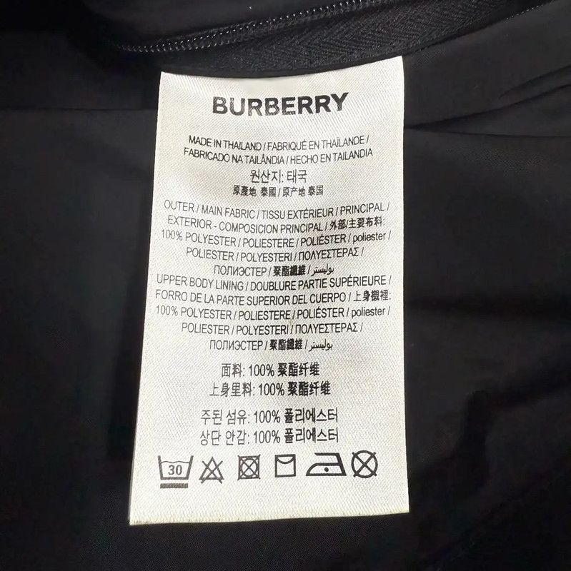 Burberry Burberry Black Cotton Men’s Outerwear XL Size Size US XL / EU 56 / 4 - 4 Thumbnail