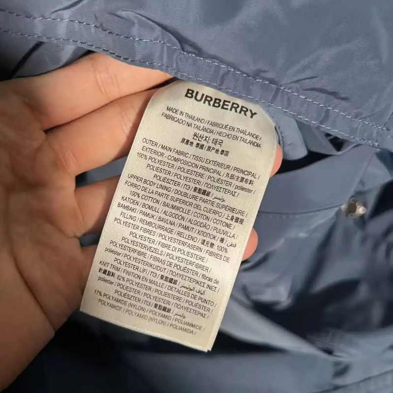 Burberry Burberry Men's Blue Cotton Jacket in XL Size Size US XL / EU 56 / 4 - 4 Thumbnail