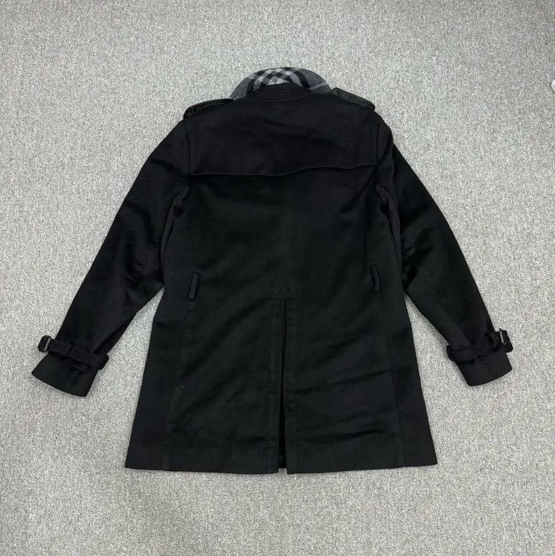 Burberry Burberry Men's Black Wool Trench Coat Size US XL / EU 56 / 4 - 2 Thumbnail