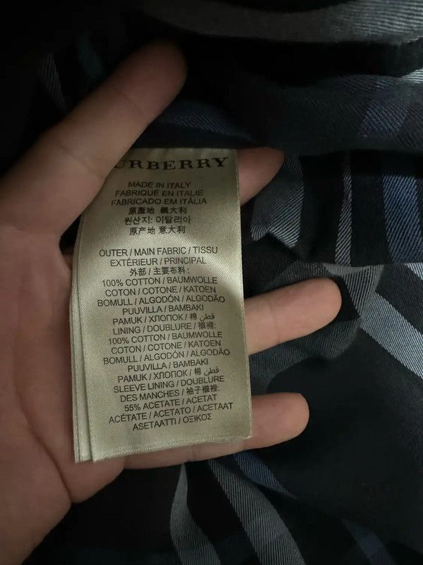 Burberry Burberry Black Leather Logo Embroidered Trench Coat Size US S / EU 44-46 / 1 - 6 Thumbnail