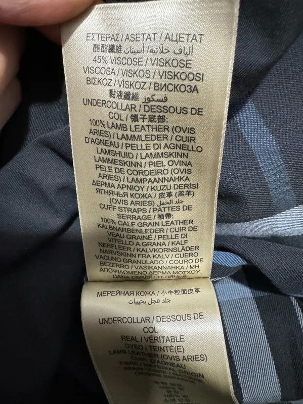 Burberry Burberry Black Leather Logo Embroidered Trench Coat Size US S / EU 44-46 / 1 - 7 Thumbnail