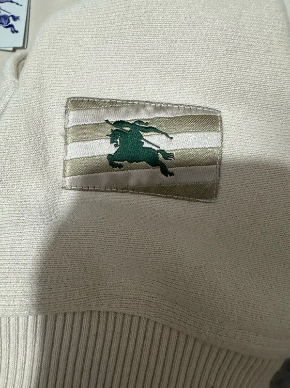 Burberry Burberry Men's Embroidered Logo Hoodie in Beige Size US S / EU 44-46 / 1 - 3 Thumbnail