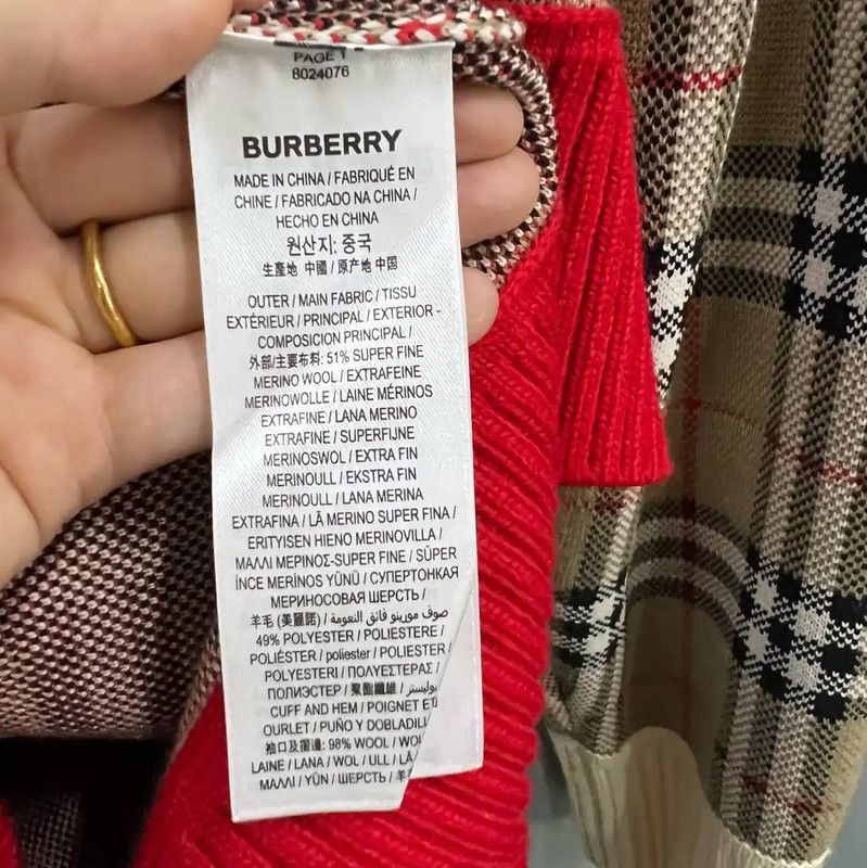 Burberry Burberry Beige Wool Long Cardigan for Men Size US XL / EU 56 / 4 - 4 Thumbnail