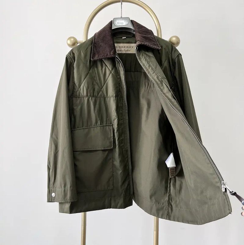 Burberry Burberry XL Green Quilted Jacket for Men Size US XL / EU 56 / 4 - 5 Thumbnail