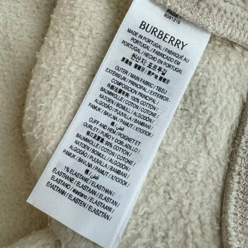 Burberry Burberry Spring Autumn White Logo Men's Hoodie Size US M / EU 48-50 / 2 - 10 Thumbnail
