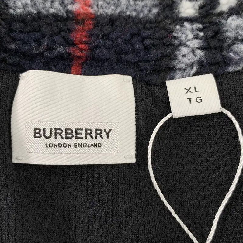 Burberry Burberry Blue Fleece Jacket for Men Size US XL / EU 56 / 4 - 6 Thumbnail