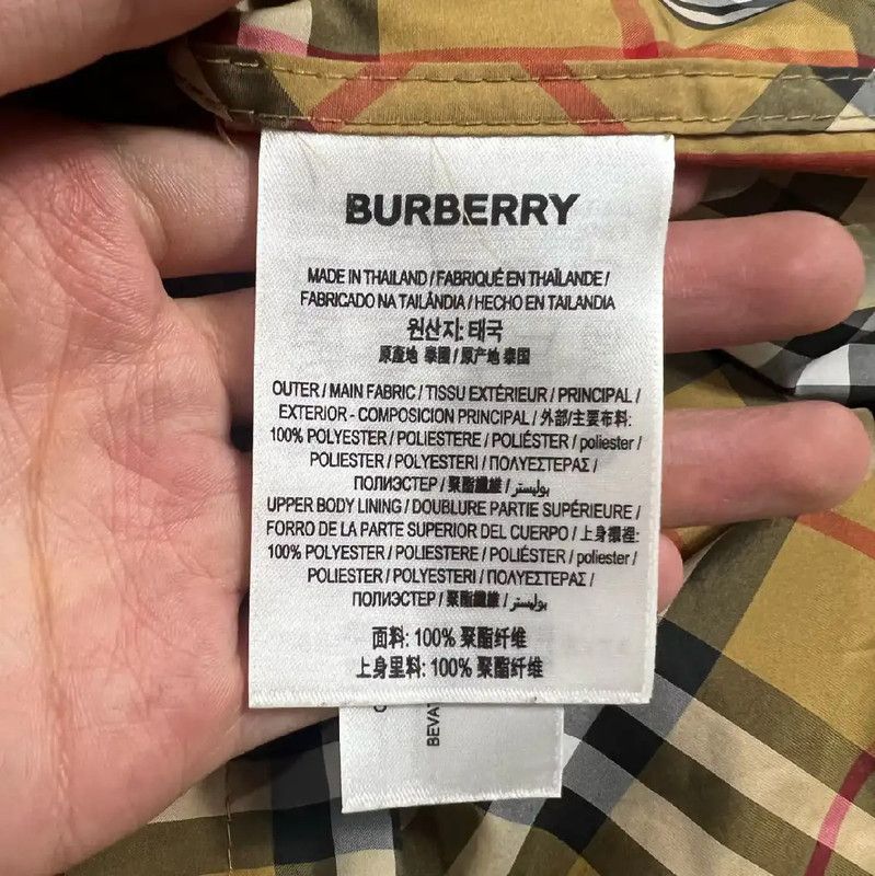 Burberry Burberry Multicolor Cotton Men's Jacket Size US L / EU 52-54 / 3 - 4 Thumbnail