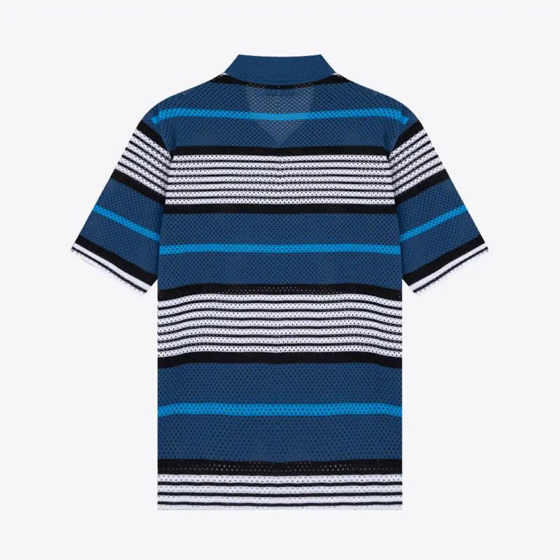 Burberry Burberry Summer Blue Striped Short Sleeve Polo Size US XL / EU 56 / 4 - 2 Thumbnail