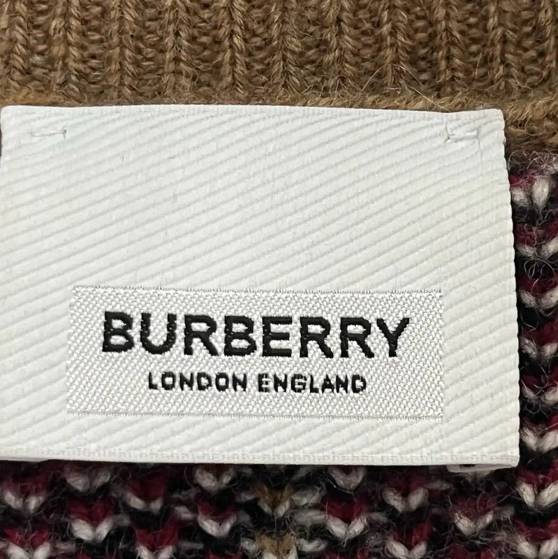 Burberry Burberry Men's Yellow Wool Cardigan Size US L / EU 52-54 / 3 - 3 Thumbnail
