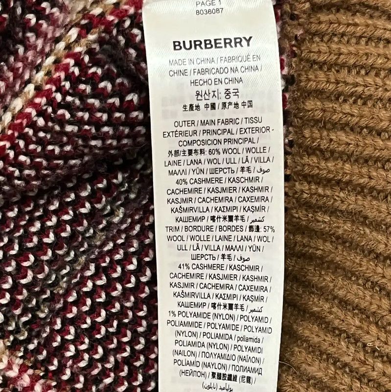 Burberry Burberry Men's Yellow Wool Cardigan Size US L / EU 52-54 / 3 - 5 Thumbnail