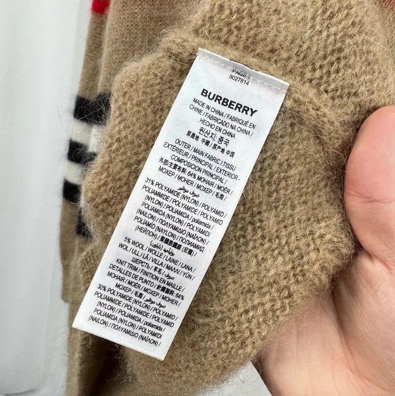 Burberry Burberry Men's Long Sleeve Cardigan in Khaki Size US M / EU 48-50 / 2 - 6 Thumbnail