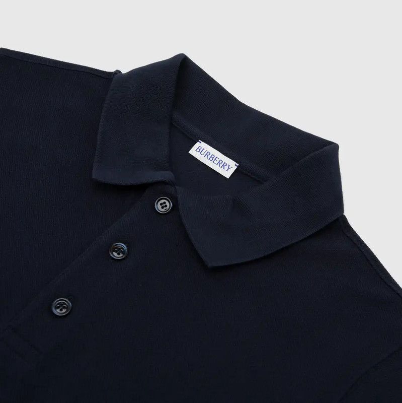 Burberry Burberry Men's Navy Logo Short Sleeve Polo Size US S / EU 44-46 / 1 - 3 Thumbnail