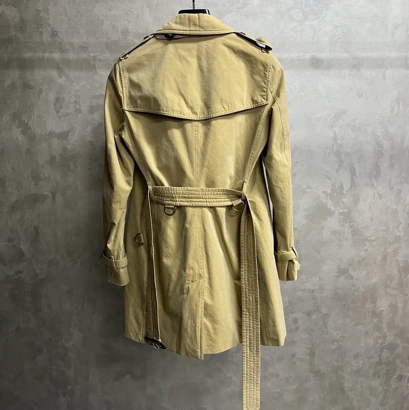 Burberry Burberry Khaki Cotton Men's Trench Coat Size US XL / EU 56 / 4 - 2 Thumbnail