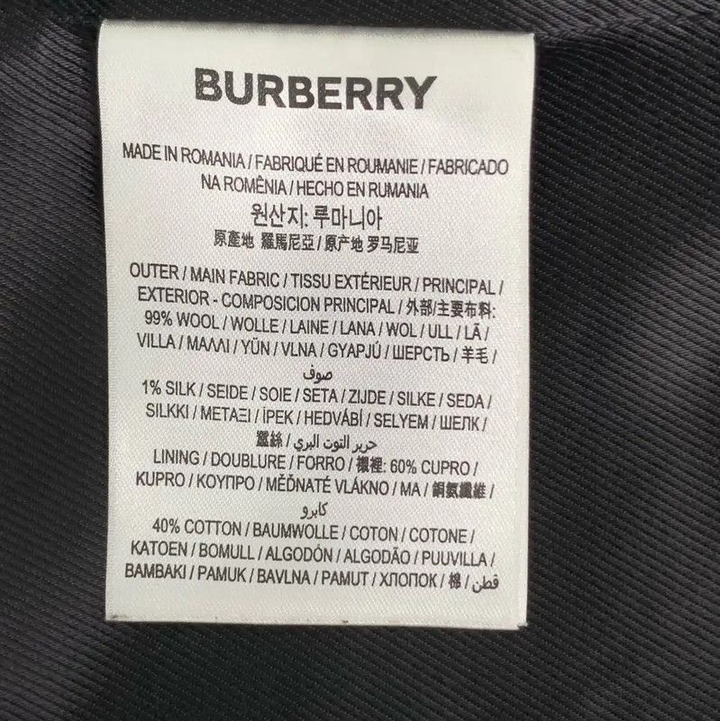 Burberry Burberry Black Wool Men's Coat Size US S / EU 44-46 / 1 - 6 Thumbnail