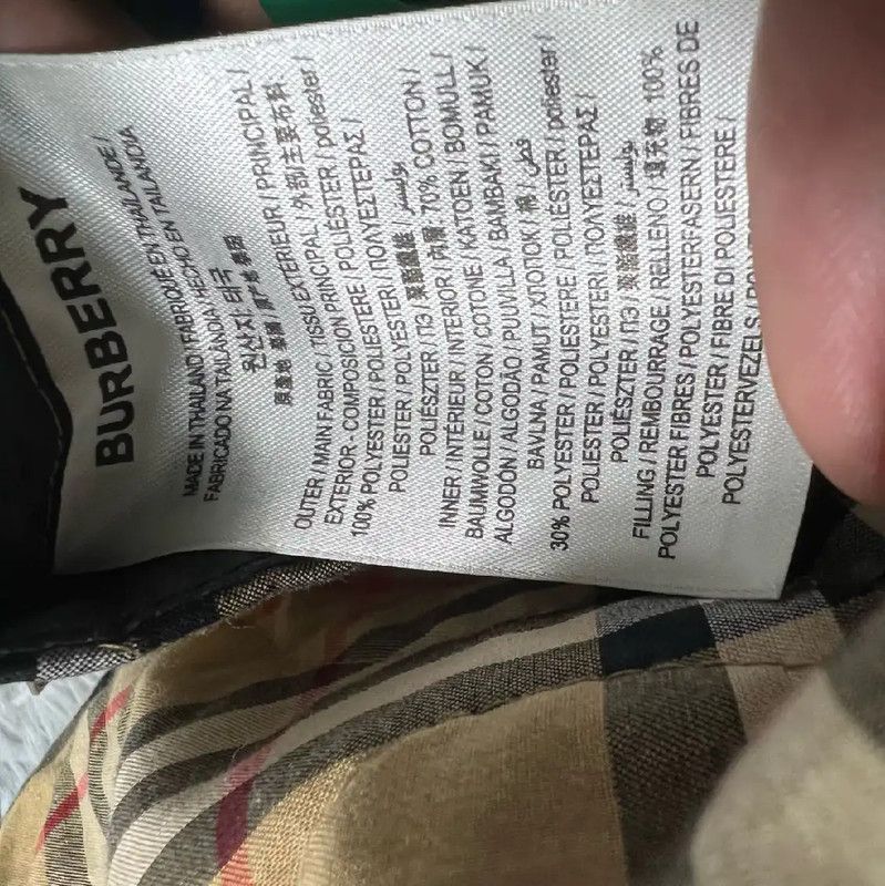 Burberry Burberry Green Cotton Men's Outerwear Size US XXL / EU 58 / 5 - 4 Thumbnail