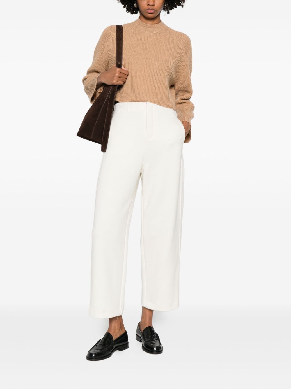 Max Mara CREW NECK SWEATER IN CASHMERE WOOL Size M / US 6-8 / IT 42-44 - 5 Thumbnail