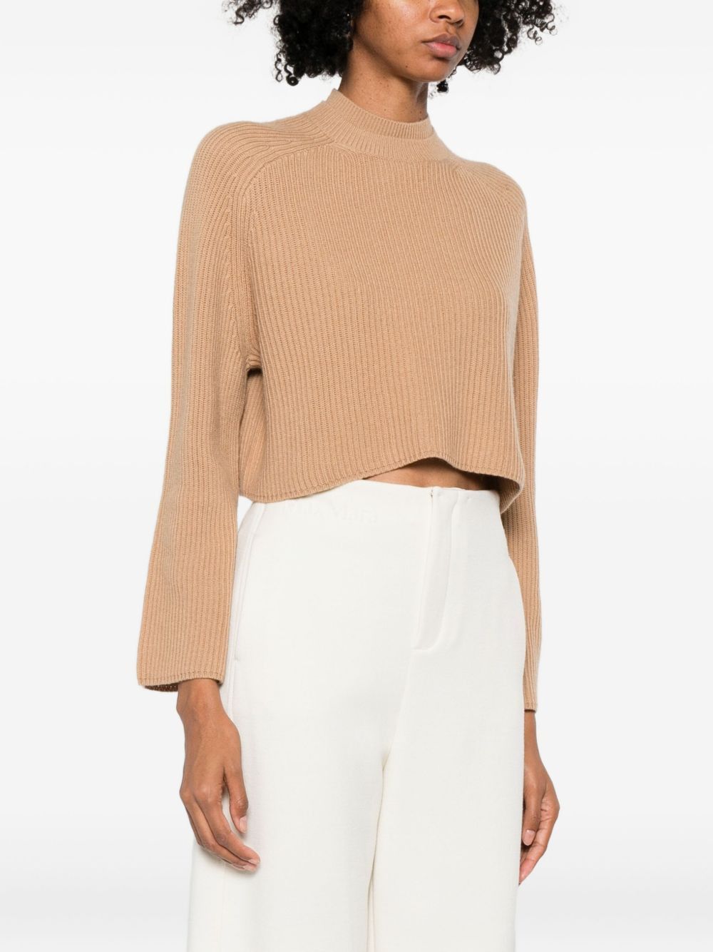 Max Mara CREW NECK SWEATER IN CASHMERE WOOL Size M / US 6-8 / IT 42-44 - 3 Thumbnail