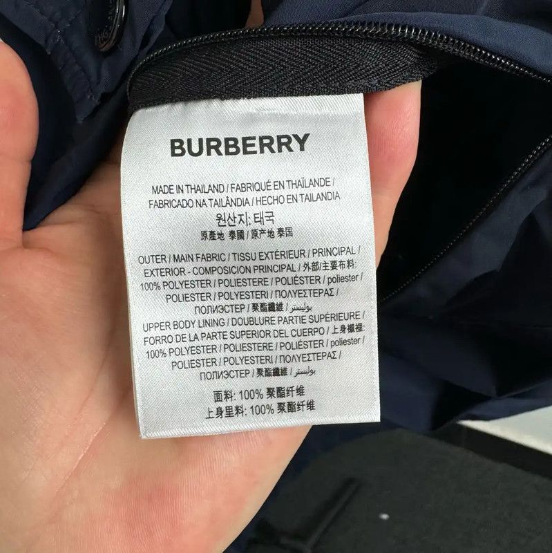 Burberry Burberry Men's Navy Polyester Outer Jacket Size US L / EU 52-54 / 3 - 5 Thumbnail