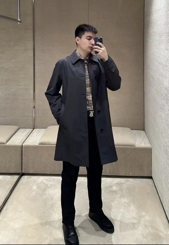 Burberry Burberry Men's Black Cotton Trench Coat Size US M / EU 48-50 / 2 - 6 Thumbnail