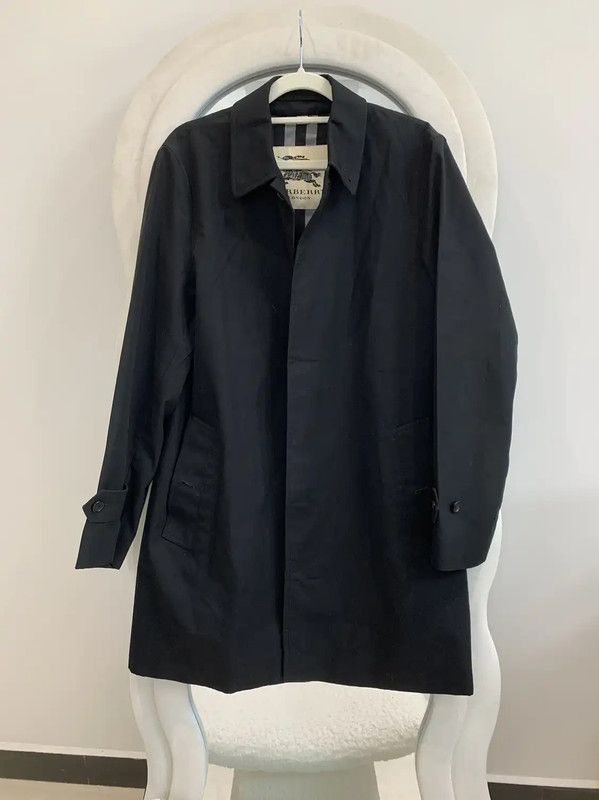 Burberry Burberry Men's Black Cotton Trench Coat Size US M / EU 48-50 / 2 - 2 Thumbnail