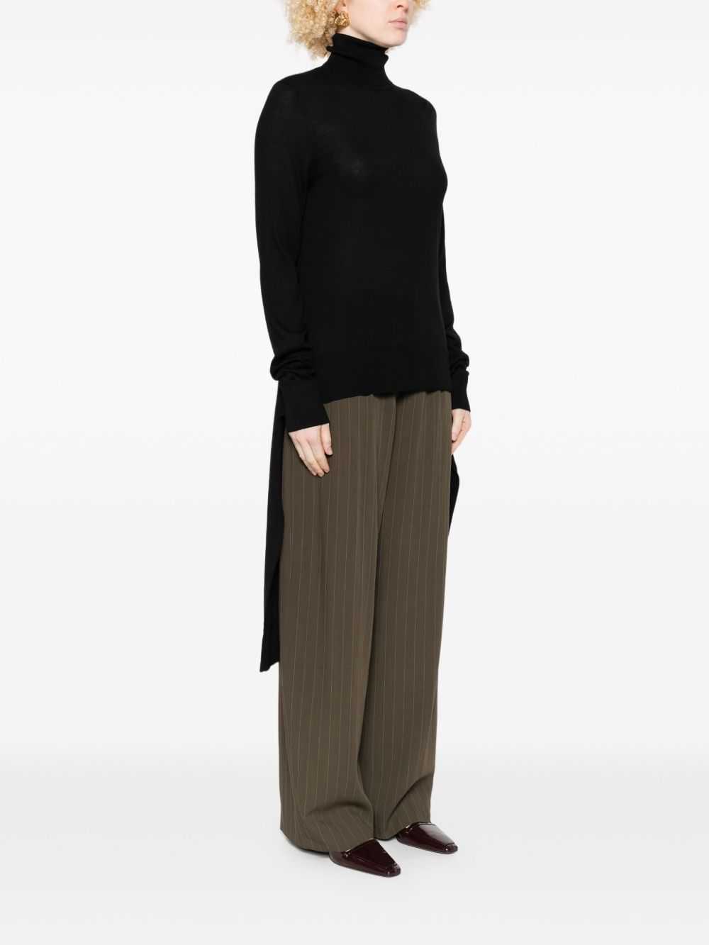 Toteme WOOL AND SILK BLEND SWEATER Size M / US 6-8 / IT 42-44 - 5 Thumbnail