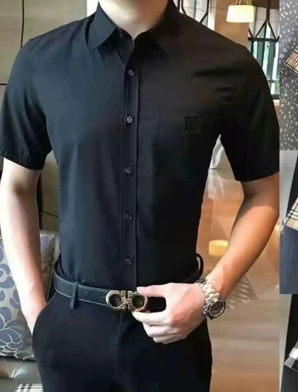Burberry Burberry Black Logo Short Sleeve Shirt Size US XXL / EU 58 / 5 - 4 Thumbnail