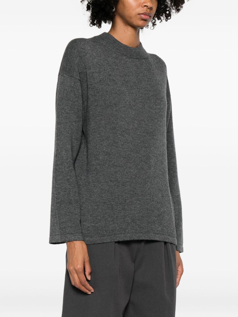 Max Mara CREW NECK SWEATER IN CASHMERE WOOL Size M / US 6-8 / IT 42-44 - 5 Thumbnail
